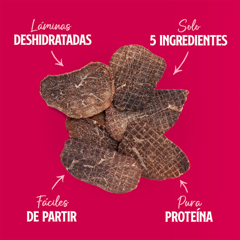 Pack 4un. Snack Jerky Chips Wuaf Carne 40g