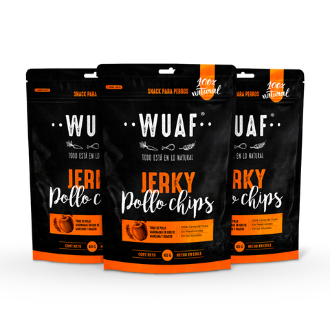 Pack 3un. Jerky Chips Pollo 40gr