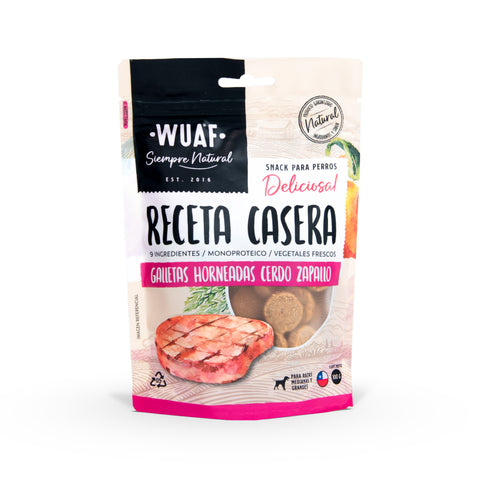 Snack Receta Casera Wuaf Cerdo Zapallo 100g