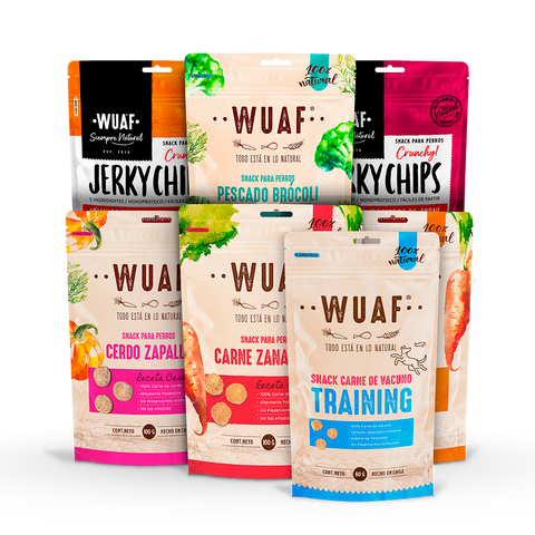 Pack 7un. Wuaf Receta Casera, Jerky y Adiestramiento
