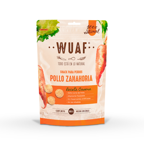 Snack Receta Casera Pollo Zanahoria 100gr